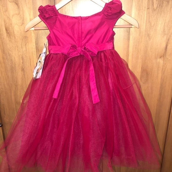 Girls Fancy Red Dress by Biscotti Colezzione 3T NWT - Picture 2 of 10